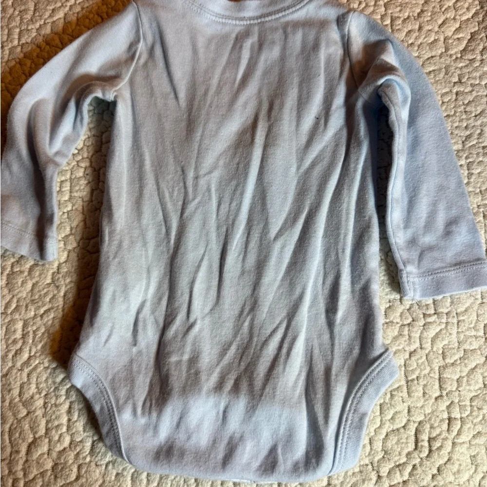 Carters Hug long sleeve onesie cotton baby boy
